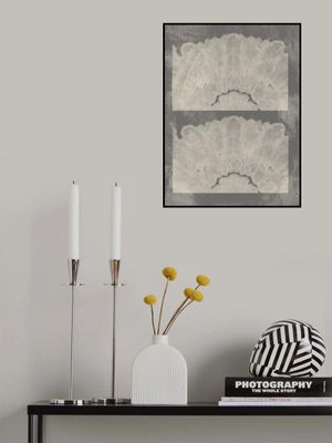 Batik Traces – Neutral Abstract in Taupe and White