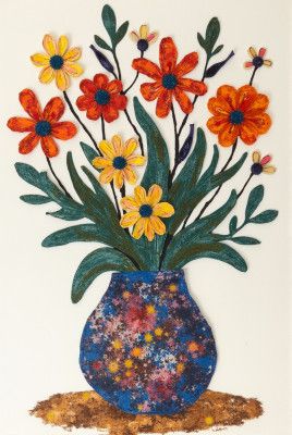 Potted Florals Colorful Flowers