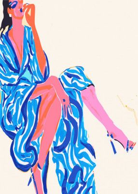 Portrait Woman in robe