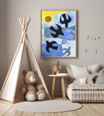 Three Birds Abstract