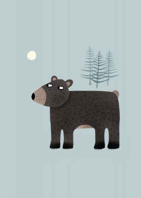 Bear in Moonlight