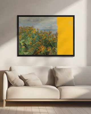 yellow modern landscape collage