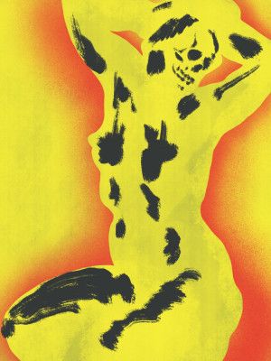 Yellow Skull Nude
