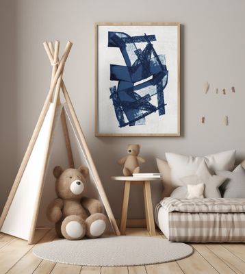 Abstract Blue Structure 2