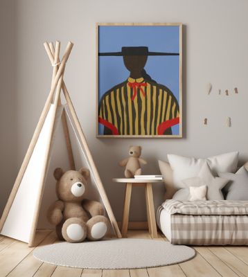 Bold Hat Woman and Stripes New Mexico Style