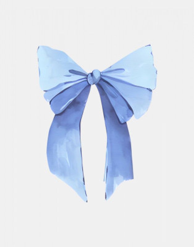 Blue Bow Elegant