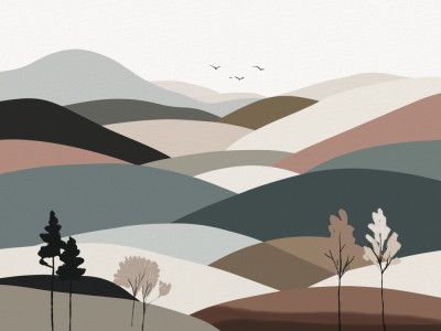 Abstract Rolling Hills