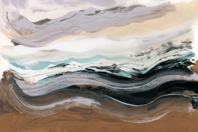 Abstract Landscape Waves Mocha
