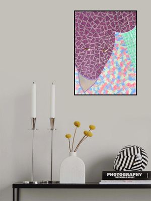 Purple Patterned Portrait