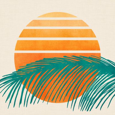 Retro Tropical Sunset 2