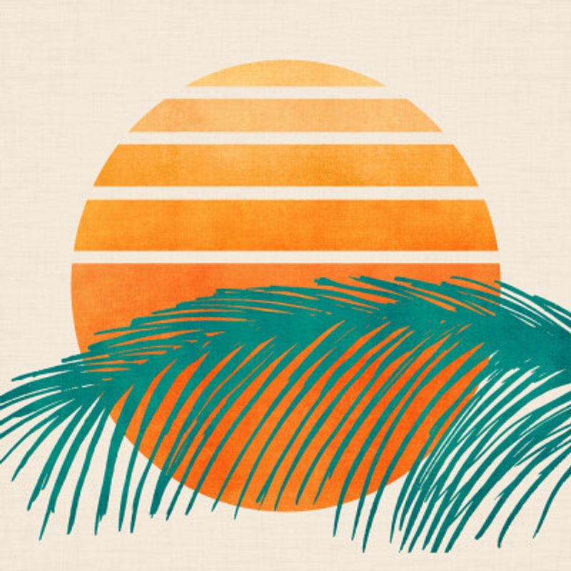 Retro Tropical Sunset 2