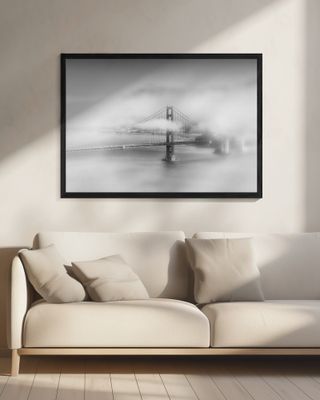 Foggy Golden Gate Bridge | monochrome