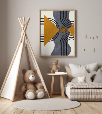 Textured Mid Century Composition 3