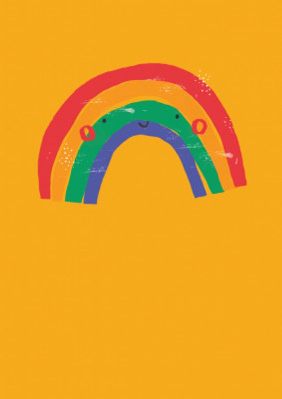 Rainbow simple Boho Kids &amp; baby nursery bright weather theme