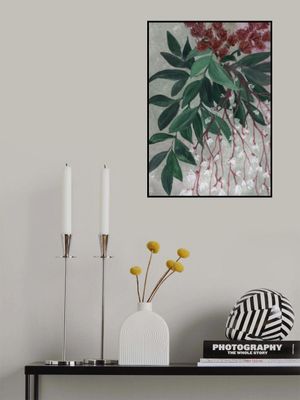 Uriela red and green bouquet