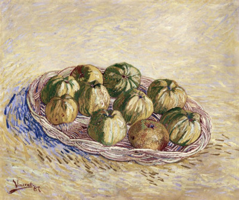 Still Life, Basket of Apples (1887)