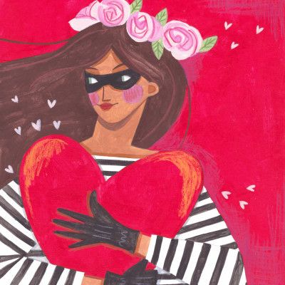 Portrait woman you stole my heart