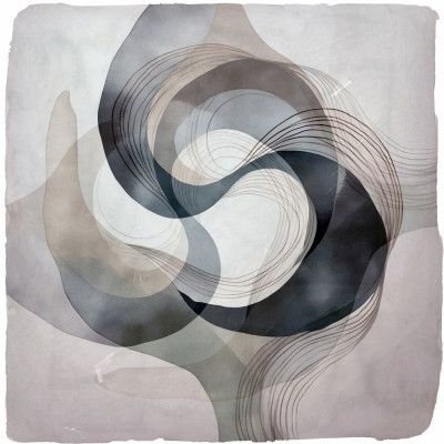 Abstract Green On Neutral Background 2