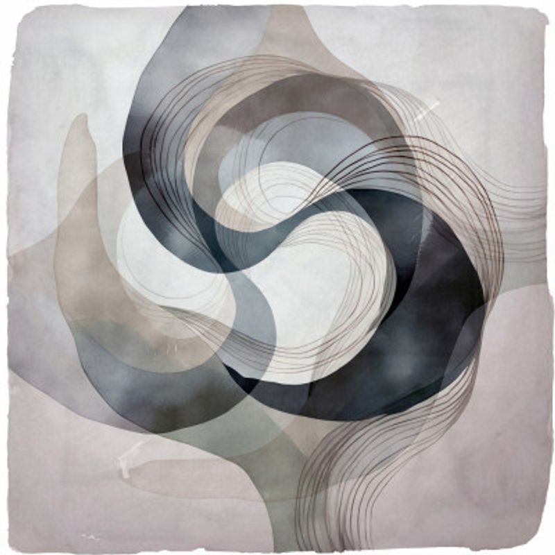 Abstract Green On Neutral Background 2