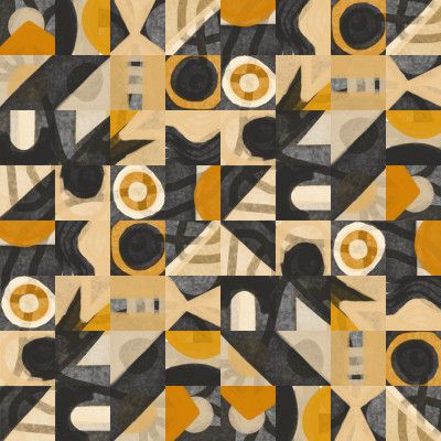 Mid Century Grid Pattern Eight