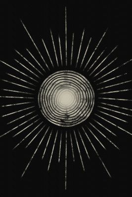 Midnight Sun Abstraction