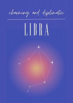 Libra Zodiac Print Art