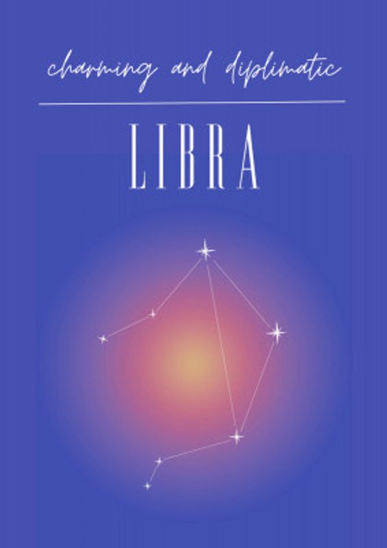 Libra Zodiac Print Art