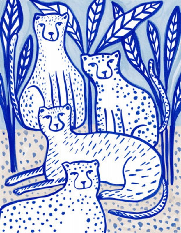 Blue Jungle Cheetahs
