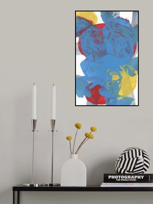 Abstract Blue Red Yellow Shapes 1