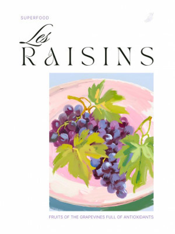 Purple Grapes With Green Leaves