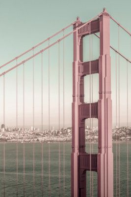 SAN FRANCISCO Golden Gate Bridge | urban vintage style
