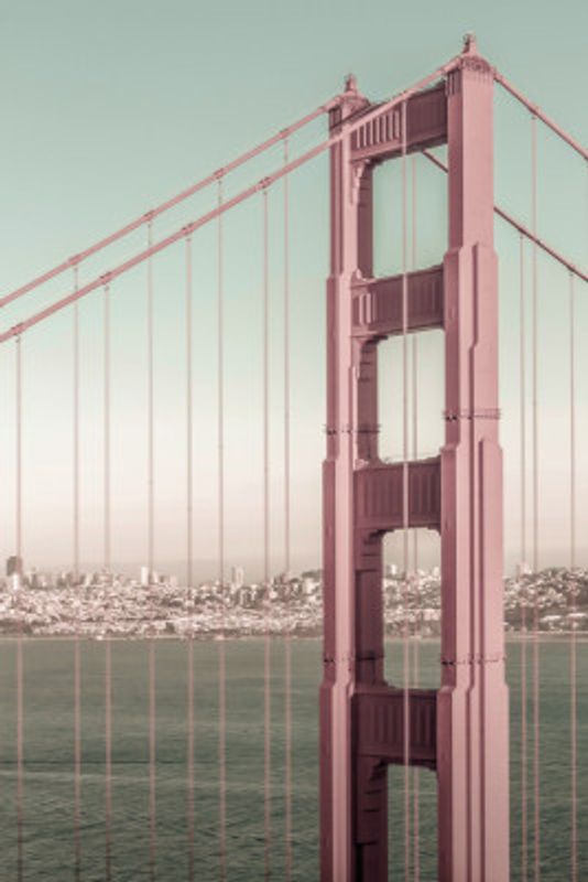 SAN FRANCISCO Golden Gate Bridge | urban vintage style