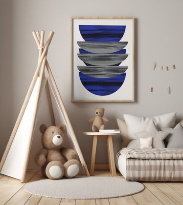 Scandinavian In Blue and Black