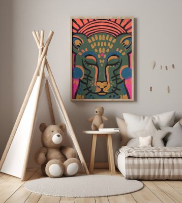 Vibrant Feline Dream