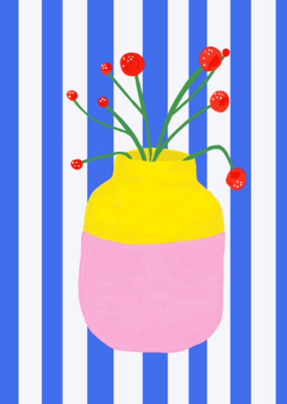 Colorful Vase Blooms