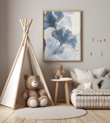 Blue Ginkgo Leaves 2