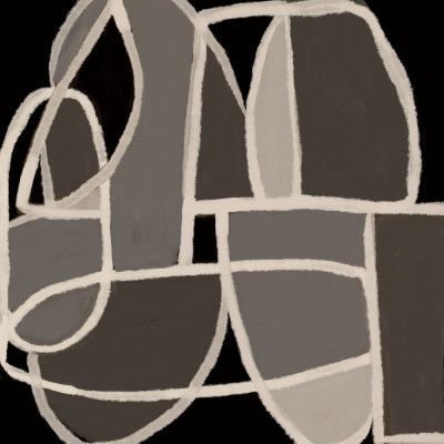 Black and white abstract