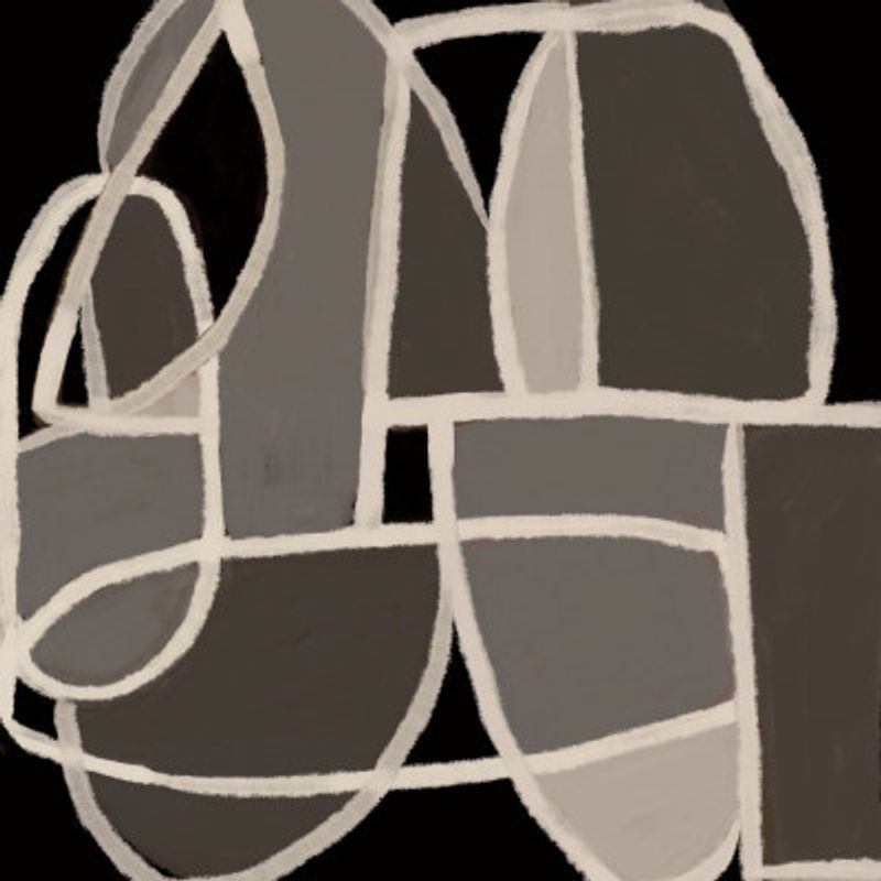 Black and white abstract