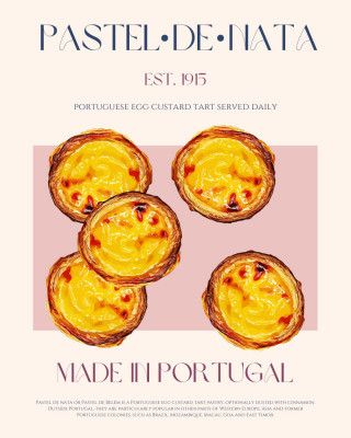 Traditional Portuguese Egg Custard Tart