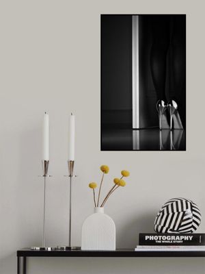 black + white + door