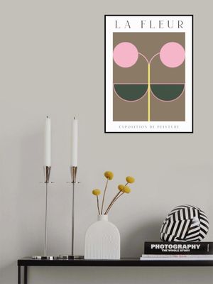La Fleur Geometric Flowers Poster Set 8