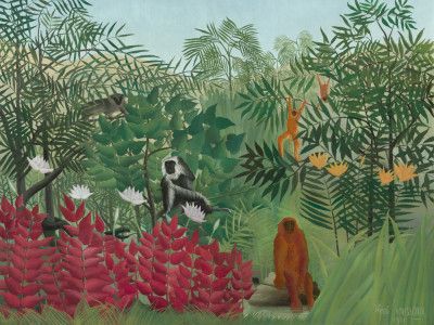 Tropical Forest With Monkeys (1910)
