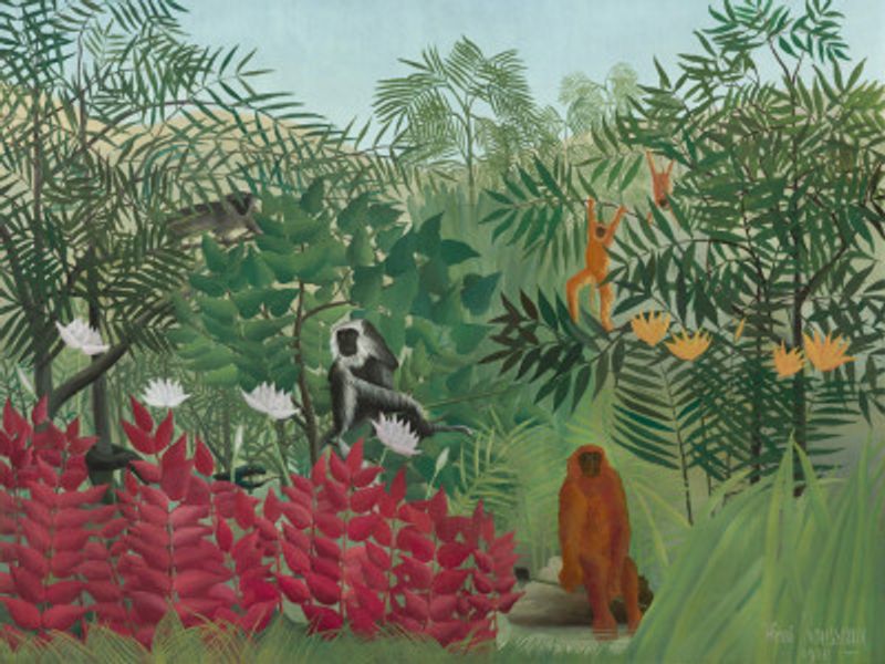 Tropical Forest With Monkeys (1910)