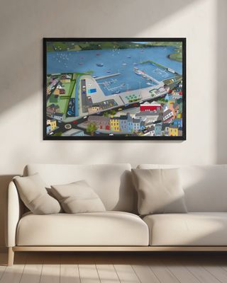 Arial View of Dingle Harbor by Irish Artist Carla Daly