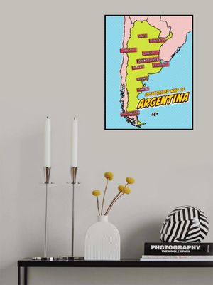 Argentina Pop Art Map