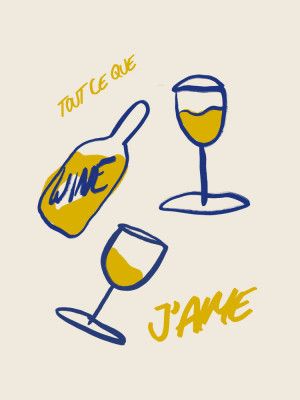 Wine &amp; Love Sketch