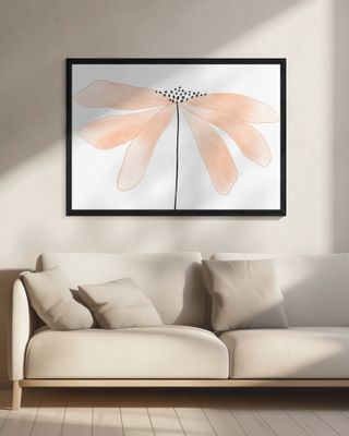 Delicate Peach Color Flower with Petals