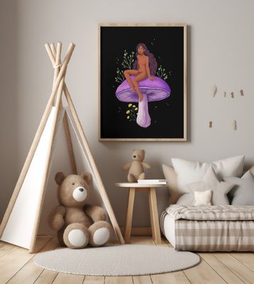 Purple Mushroom Fairy