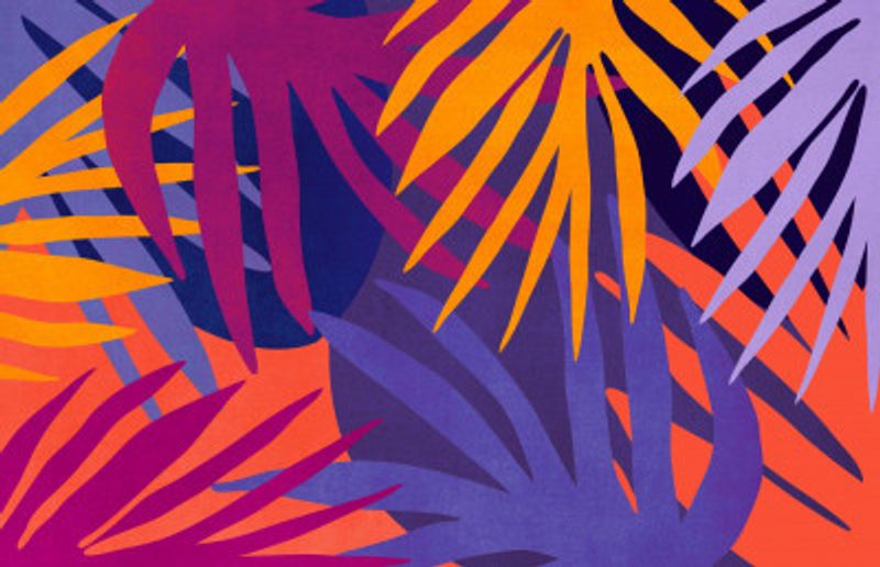 Vibrant Jungle Leaves