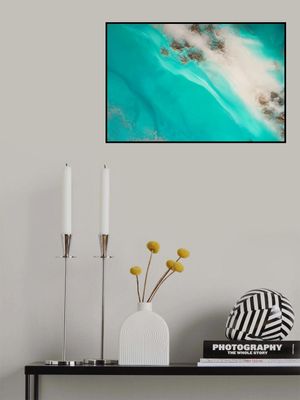 Vibrant Aqua - Rocky Shoreline